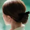 Grampo de Cabelo com Laço de Veludo de Zhao Lusi para Mulheres, Acessório de Cabelo Bico de Pato Novo de Alta Qualidade, Fashion e Simples