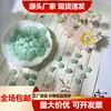 Venta al por mayor de fábrica 10 mm vidrio pequeño Loto dosel agujero cuentas sueltas diy pasador de pelo hecho a mano pendientes borla materiales para hacer