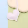 Llavero de cuero con nudo de amor para equipaje de fábrica, colgante de cuero, algodón, corazón de melocotón, accesorios de decoración de bolsa, venta al por mayor