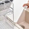 Escurridor de platos estilo japonés para guardar tazones, platos, palillos y cubiertos, nuevo estante de almacenamiento de cocina con cesta de doble capa