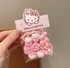 Lindo Kit de Gomas para el Cabello para Niños, Bandas para el Cabello de Bebé que No Dañan el Cabello, Cuerdas para el Cabello de Dibujos Animados para Niñas, Anillos para el Cabello del Tamaño de un Pulgar, Dulces Anillos de Toalla