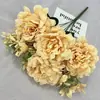Flores Artificiales Multicolor de Lirio y Peonía de 7 Ramas para Arreglos Florales de Boda, Decoración y Pared de Fondo Flores de Seda Artificial