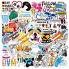 50 adesivos veterinários novos fofos de desenho animado para caderno, skate, copo de água personalizado, adesivos decorativos à prova d'água para grafite