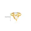 Anillo de acero inoxidable con perla sintética estilo INS retro exagerado corazón geométrico anillo de titanio mariposa