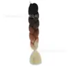 Fibra química de tres colores, cuatro colores, cinco colores, degradado, seda de alta temperatura, trenza grande, trenza jumbo, trenza burbuja, material para trenzas de cabello