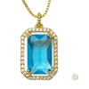 Camélia primavera e verão Novo anel de diamante rosa feminino banhado a ouro 18K retangular oversized zircônio diamante imitação cor tesouro turmalina terno