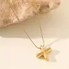 Nueva Moda de Lujo Ligero Cadena para Clavícula de 26 Pliegues Collar Acero de Titanio Color Dorado 18K Joyería Resistente al Color Accesorios Versátiles