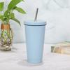 Taza de tubo de succión de acero inoxidable caliente de comercio exterior, taza de frío de conservación de calor de gran capacidad, taza de coche de doble vacío, taza de regalo