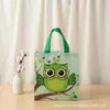 Série Animada Transfronteiriça Coruja Bolsa Tote Infantil Aniversário Infantil Bolsa Laminada Sacola de Presente Aniversário Infantil