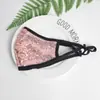 Máscara de lantejoulas da moda Amazon para comércio exterior transfronteiriço, máscara de poeira brilhante com personalidade, máscara decorativa colorida