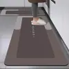 Alfombrilla de cocina para suelo de Amazon transfronteriza fácil de cuidar, larga, absorbente, secado rápido, antideslizante, alfombrilla de suelo para el hogar, alfombrilla de suelo de tierra de diatomeas