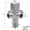 Fábrica de Origen Accesorios para Válvula de Ángulo de Acero Inoxidable 304 con Núcleo de Cobre Espeso, Conector de Uso Dual para Grifo de Una Entrada Dos Salidas, Válvula Triangular