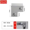 Conector de Clipe de Fixação Quadrado de Liga de Alumínio 20/25/30mm Sem Furo Aço Inoxidável Galvanizado Sem Solda