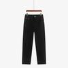 Calça Jeans Reta com Cintura Elástica Plus Size para Mulheres, Calça Casual, Outono 2026, Jeans Versátil para Mulheres Plus Size, Calça Skinny Emagrecedora Nk1325