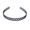 Diadema Deportiva para Hombre de Cabello Presionado Plástico Simple Onda Trasera Cabeza Negro Dentado Placa Ligera Accesorios para el Vello Facial de Mujer
