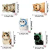 Dxct004 Lenço Colorido Transfronteiriço Gato Marcador Magnético de Livro Adesivo Magnético de Leitura Marcador de Página Criativo