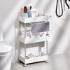 Estante de almacenamiento multicapa para baño, estante de cocina de tres capas con agujeros para montaje en el suelo, venta al por mayor de fábrica para el hogar