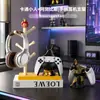 Estante de almacenamiento para figuras de dibujos animados, soporte 2 en 1 para control de videojuegos, base de almacenamiento creativa, adorno de escritorio, diseño 3D