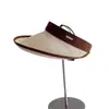 Decoración de Logo Pequeño, Bordes Elevados, Ala Ancha, Protección Solar, Sombrero de Copa Abierta para Mujer, Sombrero de Sol Casual Versátil de Verano, Sombrero de Sol para Viajes al Aire Libre