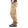 Calças Cargo Masculinas Modernas para Uso Externo, Modelagem Solta, Tamanho Grande, Calças Longas com Múltiplos Bolsos, Calças Casuais Modernas de Corte Reto, Duráveis e Laváveis