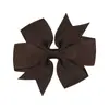 Pinzas para el pelo de cinta de satén acanalada, bestsellers europeos y americanos de Amazon transfronterizos, pinzas para el pelo de lazo de color liso, accesorios para el pelo para niños al por mayor