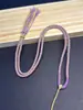 Cuerda de Hilo de Algodón Retorcido a Mano de Cuatro Hilos Collar con Nudo Vajra, Cordón Trenzado Grueso para Collar, Cordón con Colgante Thangka de Estilo Étnico del Tíbet