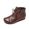 Sandalias Casuales de Verano 2025 Jiedu de Shanghái, de Caña Media, Suela Suave, Cómodas, Versátiles, con Calados, para Mujer, Tacón Grueso, Zapatos de Una Sola Capa para Mujer