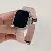 Adequado para AppleWatch789 Pulseira Apple Watch iwatch10 Geração se Silicone Marinho Magnético Dobrável Relógio