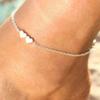 Moda ins europea y americana corazón de melocotón joyería de amor para mujer suministro directo de fábrica un par de tobilleras de amor de una sola capa
