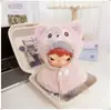 Solo ropa de muñeca: Colgante de muñeca de peluche de vinilo de la serie Hirono Road Log, Ropa de muñeca Hirono, Camiseta, Ropa interior, Delantal
