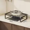 Cubierta para estufa de gas de cocina, soporte para estufa de inducción, protector para estufa de gas, encimera elevada para colocar ollas y preparar alimentos, estante de almacenamiento