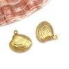 1 Acero Inoxidable Chapado al Vacío Oro Plata Concha Marina Delfín Colgante Colgante Accesorios para Joyería DIY