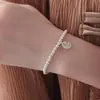 Pulseira de Contas da Sorte Empilhadas para Mulheres, Novo Estilo Chinês, Moderna e Elegante, Joia Simples Versátil, Presente de Aniversário para Namorada
