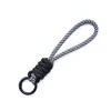 Colgante Llavero de Cuerda Trenzada de Nylon Anudada Bloque de Color Correa Corta para Teléfono Desmontable Accesorio de Correa Colgante Anti-Pérdida