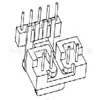 Esqueleto de Transformador EE16 Esqueleto de Baquelita EE17 Esqueleto de Alta Frecuencia Bobina de Hilo Pin Simple Ampliado Horizontal 5+4 Pines