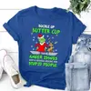 Camiseta de manga corta navideña wish europea y americana geek navideño verde peludo raro Grinch estampada de manga corta