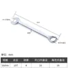 Llave de Doble Propósito para Hardware No. 13 14 Llave de Flor de Ciruelo Juego de Llaves Abiertas Llave Flor de Ciruelo Llave Abierta Herramienta 10mm