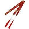 Accesorios Hanfu con falda larga, accesorios para el cabello, banda para el cabello estilo chino para mujer, disfraz de estilo antiguo, tocado de cinta larga roja