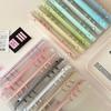 A5 Aumento Flash Crystal PVC Hojas sueltas Shell 6 agujeros Clip de color Libro de hojas sueltas 3 pulgadas 6 pulgadas Tarjeta Goo Libro de almacenamiento de tarjetas pequeñas