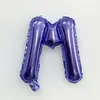 Globos de Película de Aluminio Morados de 16 pulgadas Alfanuméricos 0-9 A-Z Arreglos de Cumpleaños Decoraciones Globos de Papel de Aluminio Venta al por Mayor