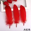 Yiwu pena de ganso tingimento flutuante grande flutuante crianças decoração DIY material acessórios para máscara cor branca