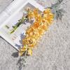 Haste de Flor Artificial Delphinium com 2 Galhos, Flor Falsa para Decoração de Casamento, Arranjo DIY para Casa