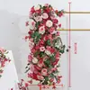Arreglos Florales de Rosas Artificiales Transfronterizos, Arreglos Florales para Pasillo de Bodas, Flores para Decoración de Hoteles, Decoraciones de Boda, Bolas de Flores Artificiales, Arreglos Florales
