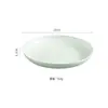 Prato de jantar popular de estilo nórdico transfronteiriço de trigo 20cm prato redondo para bolinho prato doméstico caixa de presente pode imprimir logotipo