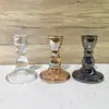 Suporte de Vela de Haste de Vidro Criativo Simples Suporte de Vela Pequeno Abóbora Ornamentos para Atmosfera Romântica de Hotel Restaurante Casa