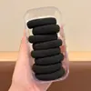 Elásticos de Borracha Universais em Caixa para Crianças e Adultos, Prendedores de Cabelo Coloridos Macaron para Rabo de Cavalo Alto, Alta Elasticidade, Não Puxam o Cabelo, Argolas de Cabelo