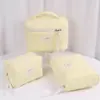 Bolsa de Maquiagem Acolchoada Gato Cereja Grande Capacidade High-End Estudante Bonita de Aparência Bolsa de Armazenamento Mínimo de Pedido