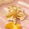 Broche de Flor Grande Irregular de Diseño de Nicho Más Vendido Transfronterizo, Femenino y de Alta Gama, Adecuado para Banquetes