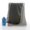 Toalla Deportiva de Verano al por Mayor Absorbente de Agua y de Secado Rápido de Fibra de Carbón de Bambú para Correr, Fitness, Enfriamiento, Bolsa de Malla, Toalla de Enfriamiento con Hielo