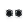 Pendientes de Plata de Ley S925 Chapada con Imitación de Moissanita de 1 Quilate, Pendientes de Diamante de Color de Cuatro Garras, Pendientes de Lujo Accesible